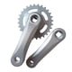 thumbnail image 2 of Juego De Bielas Para Bicicleta Para Ni?os, Accesorios De Repuesto Para Montar, Juego De Manivela Para Bicicleta Para Ni?os, 28T, Plata Brillante, 2 of 2