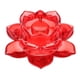 thumbnail image 4 of Budismo Adoración Flor de loto Candelabros de cristal Decoración del hogar Rojo, 4 of 5