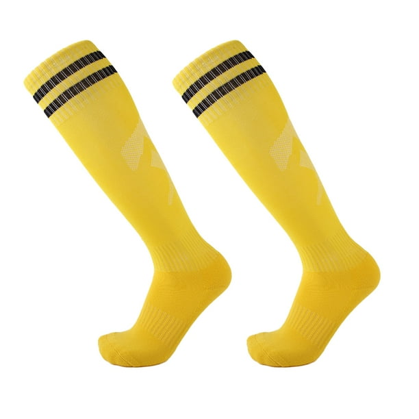 Calcetines de fútbol por encima de la rodilla: medias de entrenamiento con suela gruesa