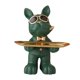 thumbnail image 3 of Figura Soporte Para Artículos Diversos Estatua De Perro Organizador De Entrada Bandeja Verde, 3 of 5