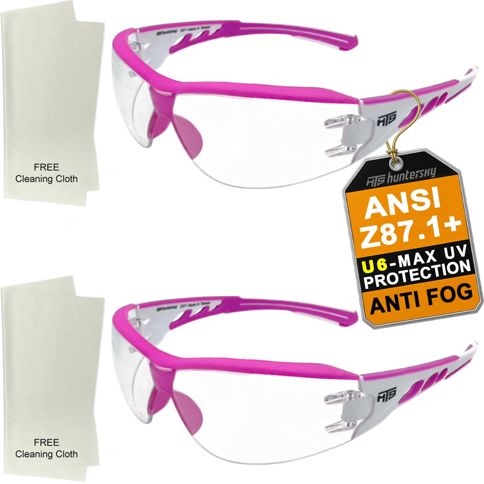 Gafas De Seguridad Hts Huntersky E9532 Superflexibles Antivaho