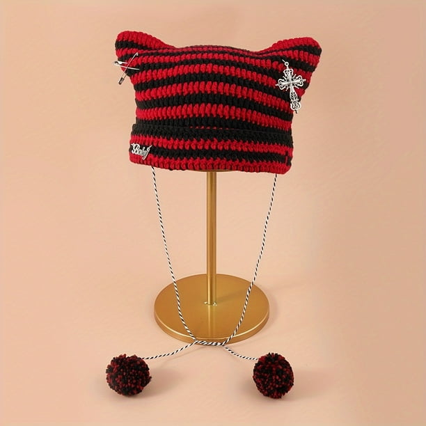 Adorable Cat Ear Beanie Hat - Perfect Gift for Her This Christmas, Valentine's Day & More!