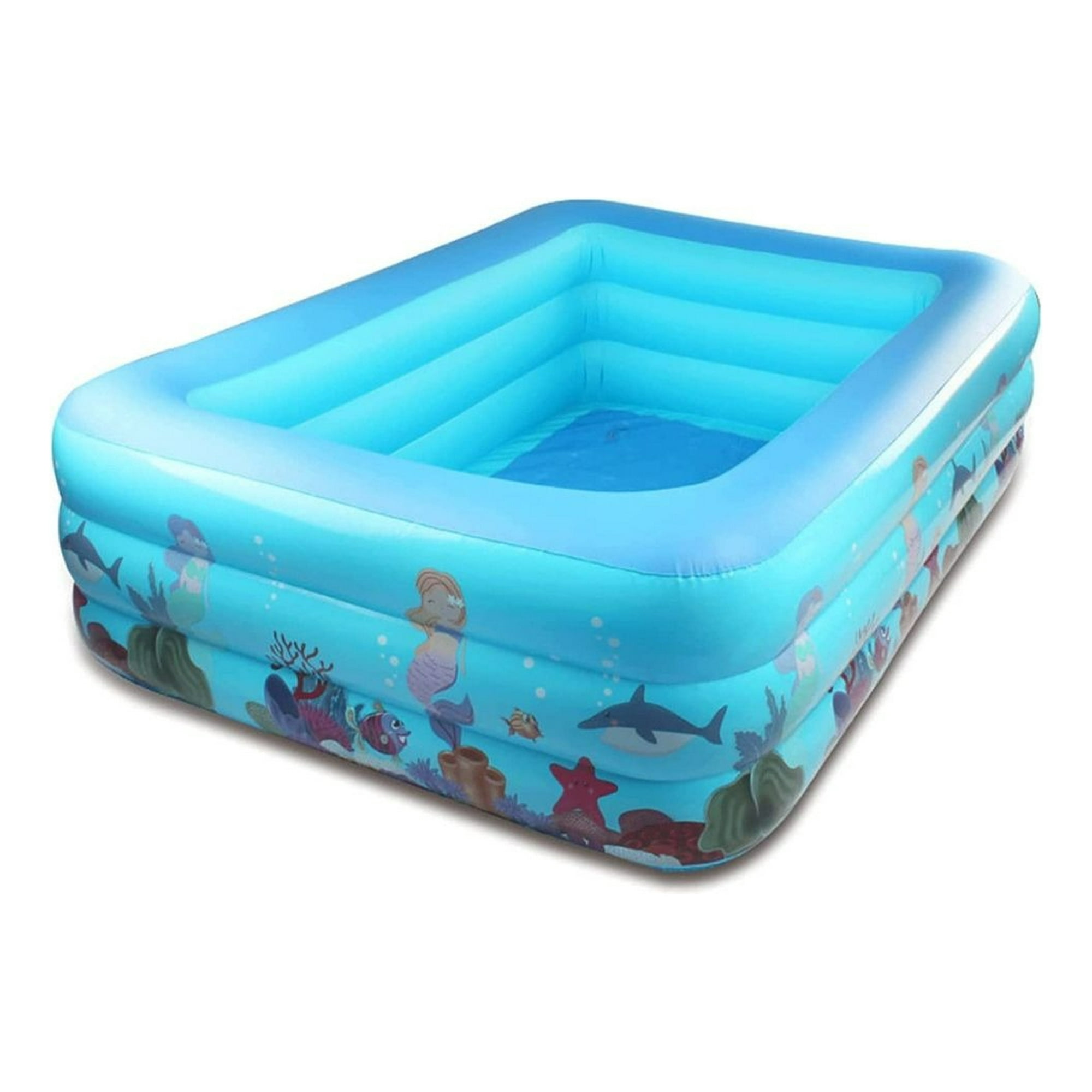 Genérico - Piscina Inflable Rectangular Grande Familiar Niños Lau