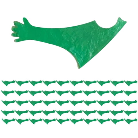 Magideal - Guantes De Brazo Largo Desechables Multifunción Longitud Del Brazo Partería Veterinaria Guantes Colgantes De Cuello Duraderos Para Pesca Belleza Tinte