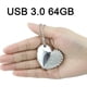 thumbnail image 4 of Memoria USB creativa en forma de corazón de 64 GB, 4 of 6