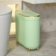 thumbnail image 2 of Bote de basura Aupekro Bathroom de 12 l/3.1 galones con tapa de plástico verde, 2 of 3