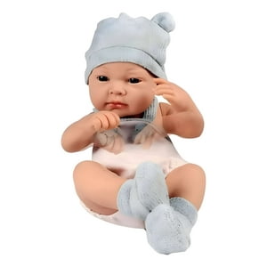 Ali Chile - Muñeca Infantil Bebé Realista Silicona Babydoll Celeste