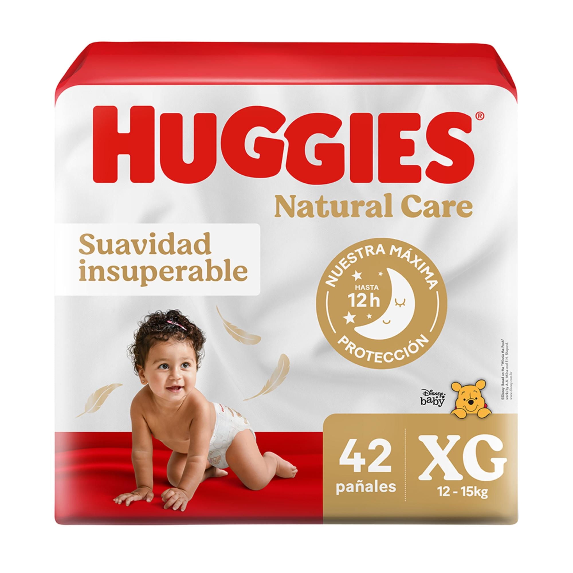 Pañales Natural Care Xg 42 unidades Huggies