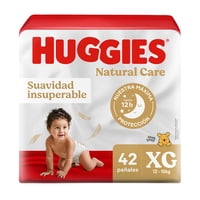 Pañales Natural Care Xg 42 Unidades Huggies