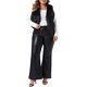 thumbnail image 2 of Agnes Orinda Conjuntos de Halloween Chaleco de Piel Sintética Recortado para Mujer de Talla Grande Sin Mangas Abrigo Peludo Casual de Invierno 2X Negro, 2 of 6