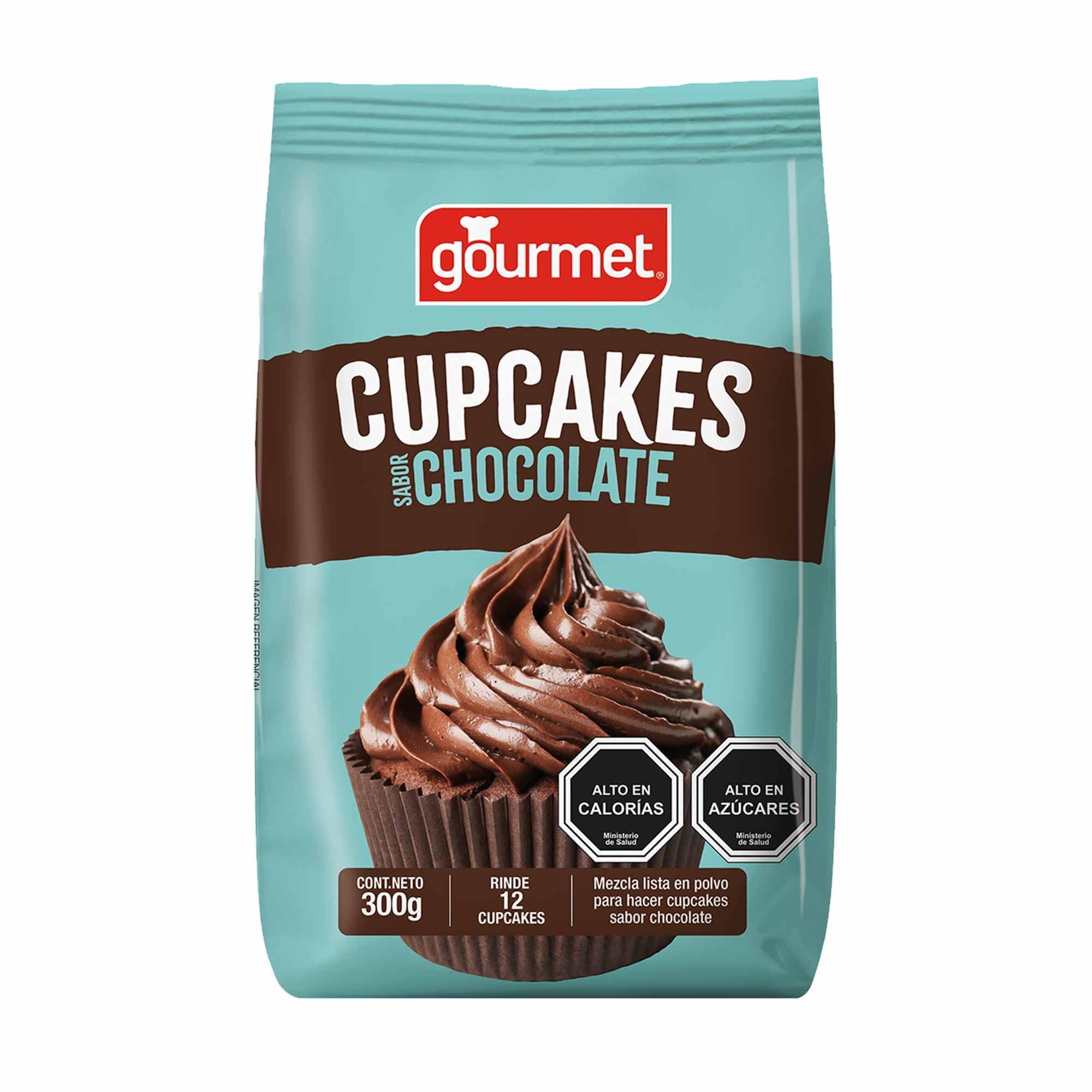 Premezcla Para Cupcakes Chocolate Bolsa 300 g Gourmet
