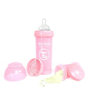 Twistshake - Mamadera Anticólicos 260Ml Rosa Pastel