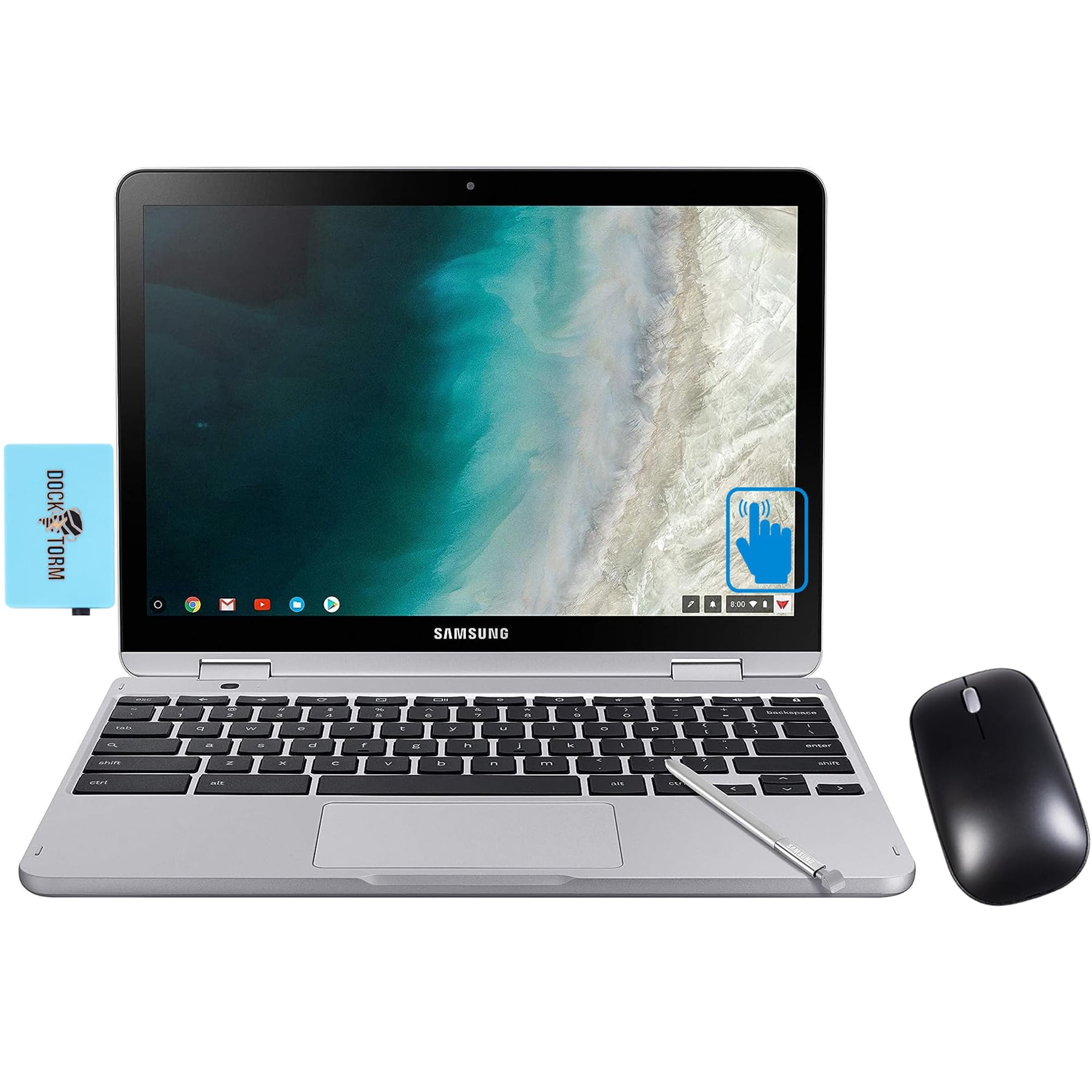Ordenador Portátil Samsung Chromebook Plus De 12,2 Pulgadas, Fhd Touch, 4 Gb De Ram, 64 Gb, Ssd