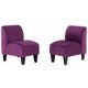 thumbnail image 5 of Living Lua Sofa 3 Cuerpos + 2 Poltronas Felpa Morado, 5 of 6