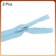 thumbnail image 3 of Uxcell 2 piezas de cremalleras para chaquetas de costura de 14 pulgadas, cremalleras de resina de repuesto para abrigos, para manualidades DIY, bolsa, prenda, textil para el hogar, ropa, azul claro, 3 of 7