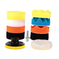 Magideal - 11X Almohadillas De Capó, Almohadilla De Pulido, Limpieza De Lavado, Corrección De Pintura, Kit De Almohadillas De Pulido De Espuma Para Coche, , 4 4 Pulgadas