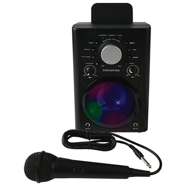 Máquina de karaoke Singsation - sistema de karaoke completo para adultos o niños, con altavoz inalámbrico Bluetooth y micrófono. Funciona con todas las apps de karaoke desde smartphone o tablet