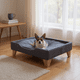 thumbnail image 1 of Cama de Mascotas - Talla S (55x40 cm) / Patas De Madera 11 cm (Negro), 1 of 3