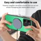 thumbnail image 4 of Magnetic Slim Case for Xiaomi Redmi 13C with Camera Guard & Anti-Scratch Back Green, 4 of 6