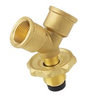 Magideal - Adaptador Divisor En Y De Propano, Adaptador De Botella De Cilindro Duradero, Conexión Rápida Con Adaptador De Gas De Válvula De Cierre Para Camping, Aleación De Zinc