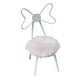 thumbnail image 2 of Silla De Metal Para Casa De Muñecas En Miniatura Simulada 1/12 Con Cojín De Felpa, Color Blanco, 2 of 5