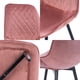 thumbnail image 5 of Pack 2 Sillas De Comedor De Terciopelo Rosado, 5 of 6