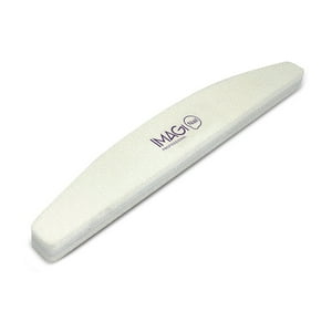 Imagi Nail - Lima Esponja Media Luna Profesional Blanca Imagi