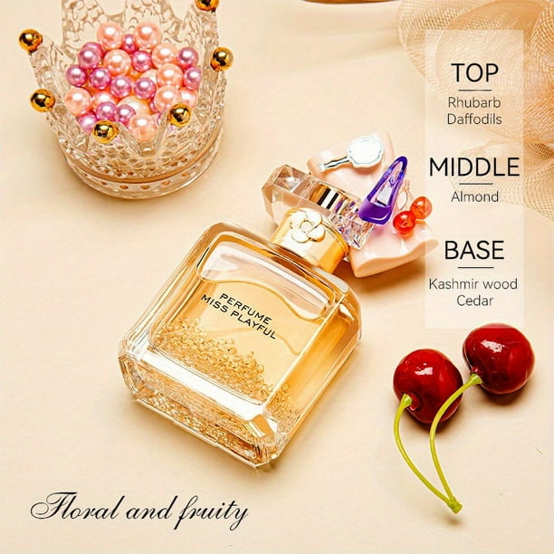 Eau De Toilette Spray For Women, Refreshing And Lasting Floral Fruity Notes, Grapefruit, Vanilla, Daffodil, Cedar Fragrance, For Dating, Daily Use, 50ml 1.7fl.oz