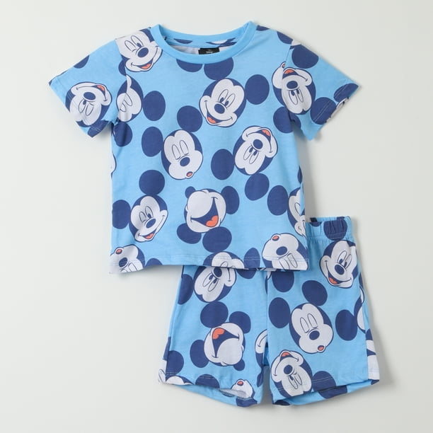 Pijama Corto Niño Mickey Full Print Celeste Disney Lider