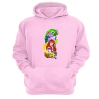 Genérico - Polerón Canguro Sirena Marina Rosa Talla L Unisex