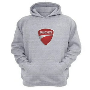 Genérico - Polerón Canguro Ducati Gris Claro Talla Xl Unisex