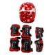 thumbnail image 2 of Juego De Equipo De Protección Para Niños De 7 Piezas, Casco De Ciclismo, Rodilleras, Muñequeras, Rojo, 2 of 3