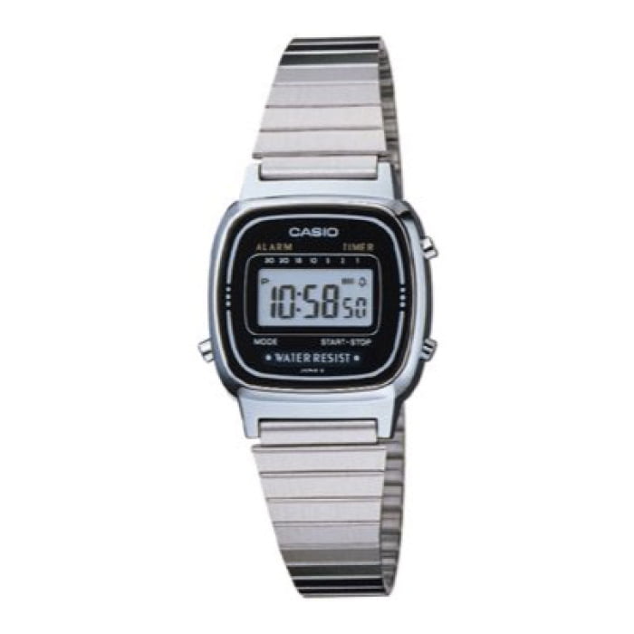 Reloj Digital Plateado Casio La-670wa-1