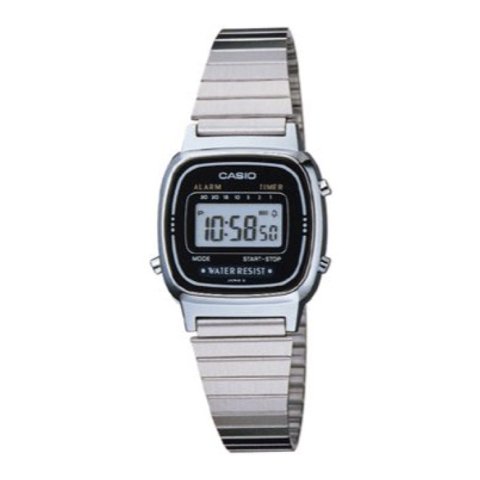 Reloj Digital Plateado Casio La-670Wa-1