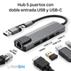thumbnail image 3 of Hub adaptador USB-C RJ45 5 en 2 Linkon Mac Windows aluminio, 3 of 3