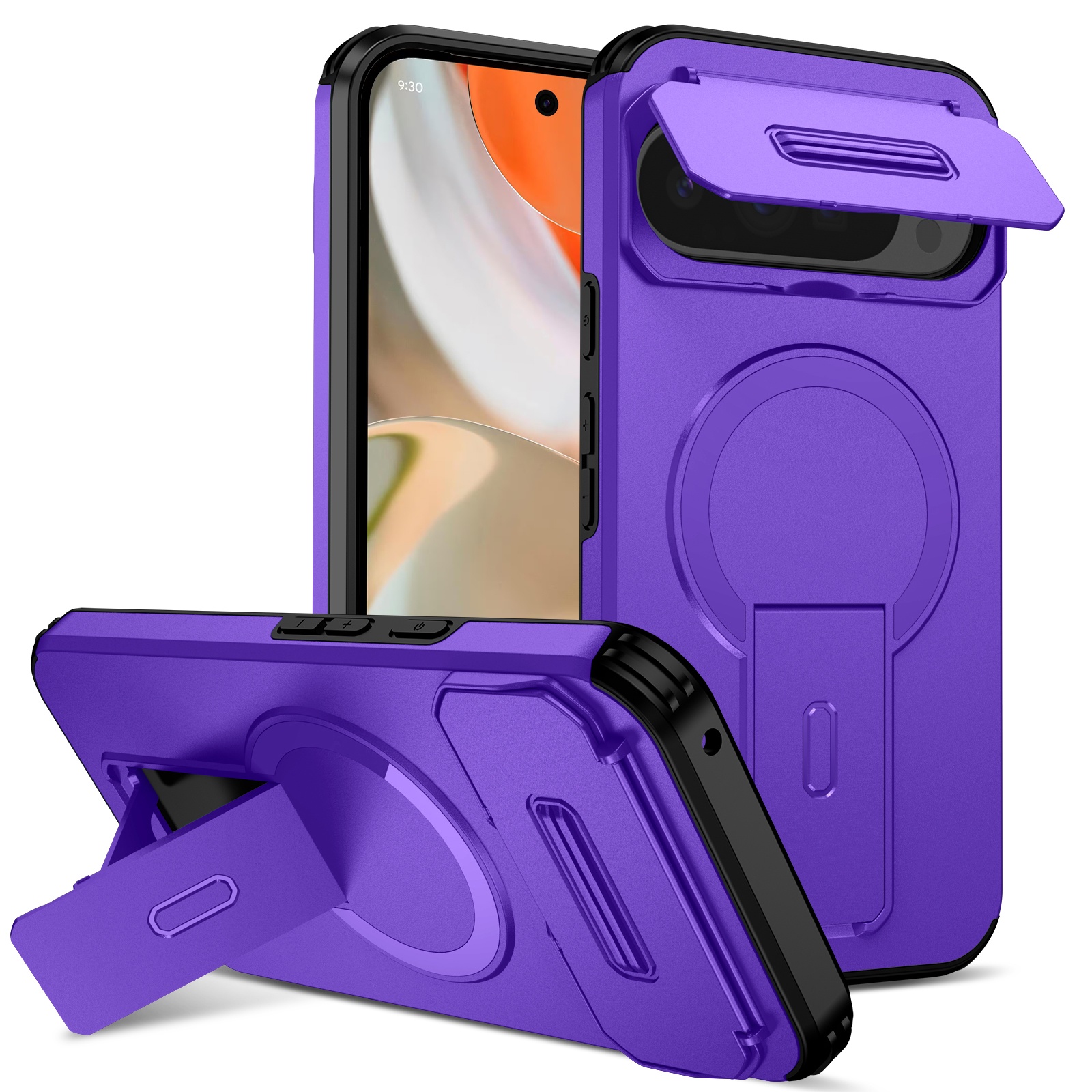 Funda Foxdock Para Google Pixel 9 Pro Xl – Magnética Antigolpes Con Soporte Y Protección Doble