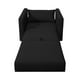 thumbnail image 3 of Sofa Cama Multifuncional Un Cuerpo Lino Negro, 3 of 3