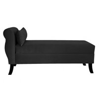Tapiceria Moderna - Banqueta Baul New Diva Color Negro