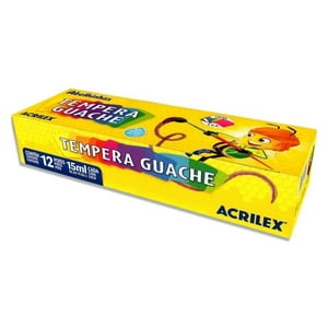Acrilex - Tempera 12 Colores Multicolor