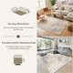thumbnail image 4 of Alfombra GLN Rugs 183 cm x 152 cm Lavable con diseño geométrico, 4 of 8