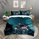 thumbnail image 1 of 3pcs Demon Slayer anime 3D printing 1 quilt cover 2 pillowcases Skin-friendly, warm and soft, home bedroom bedding set, 1 of 4