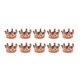 thumbnail image 2 of 10 piezas mini cuentas de encantos de la corona para los hallazgos de joyas que hacen 6 x 11 mm de oro rosa, 2 of 5
