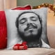 thumbnail image 4 of Posty Austin / Post Malone Fundas de almohada de terciopelo con tema, regalos de funda de almohada, decoración para el hogar, cojín de lanzar, regalo de cumpleaños para fans y parejas. 50cm x 50cm., 4 of 6