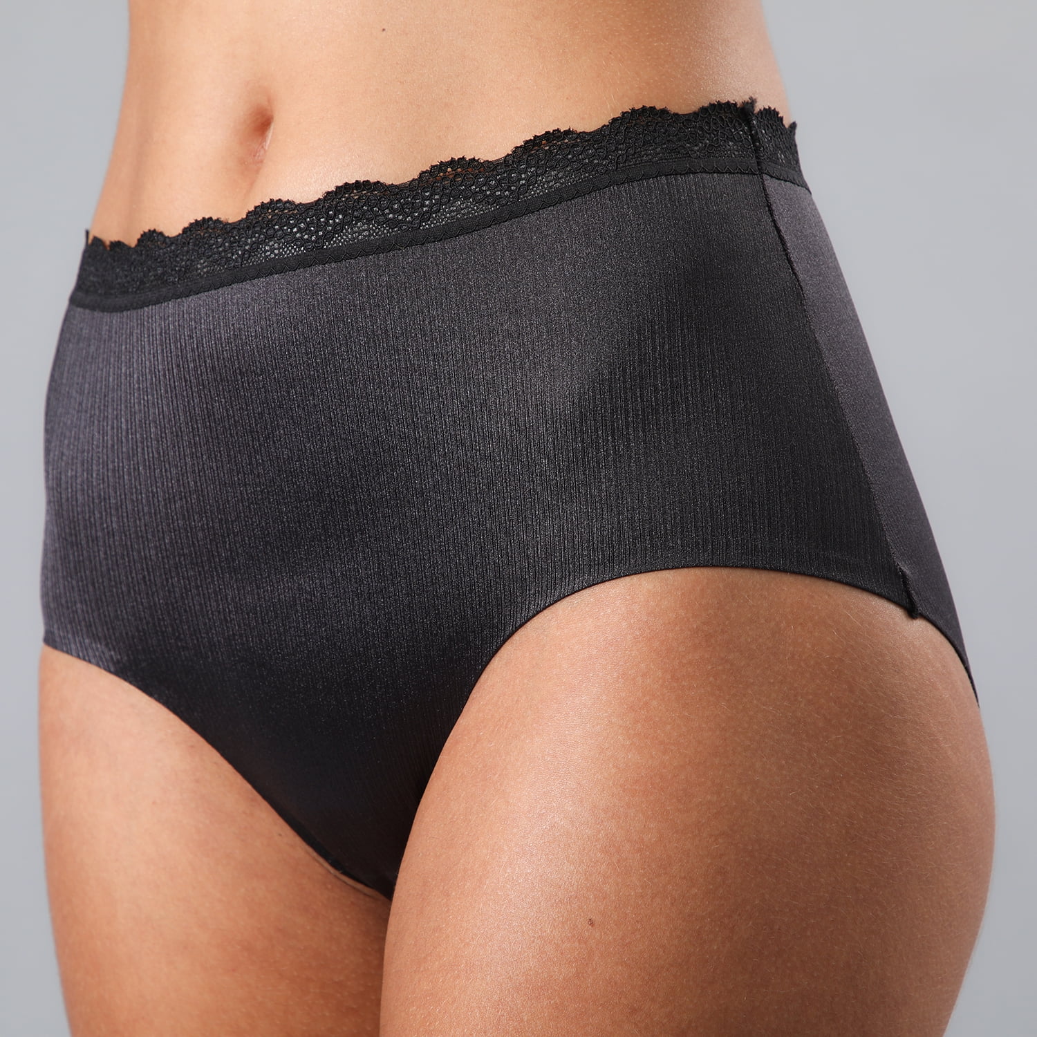 Pack 2x Calzon Alto Sin Costuras Mujer Flores 25218-2