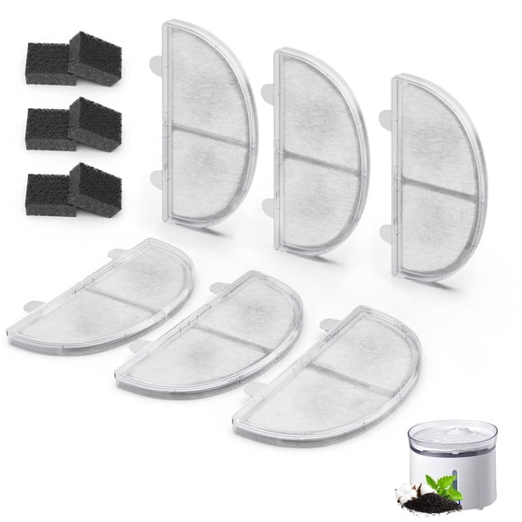 Filtro de agua ITSCUTE Pack de 6 para fuentes WF20/CF20