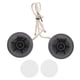 thumbnail image 1 of 2 altavoces redondos de 350 W con mini tweeter de cúpula, adhesivos, negros, universales para sistema de audio de automóvil., 1 of 8