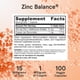 thumbnail image 3 of Suplemento Jarrow Formulas Zinc Balance 100 Cápsulas Vegetales, 3 of 3
