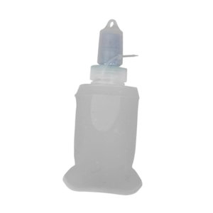 Ioensy - Botella De Agua Blanda Con Boquilla Para Deportes Al Aire Libre, Senderismo, Viajes, Transparente, 100 Ml