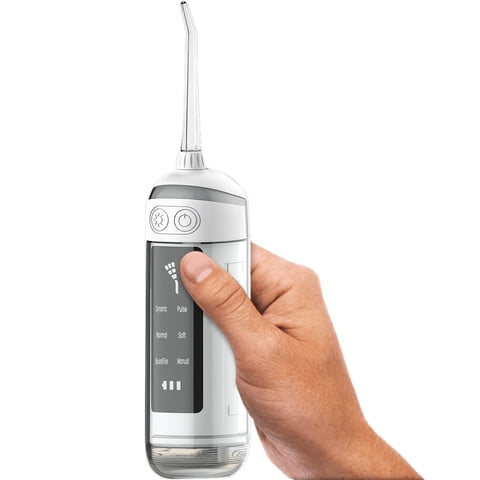 Emetres - Irrigador Dental Limpieza Bucal Irrigador Oral Portatil Blanco