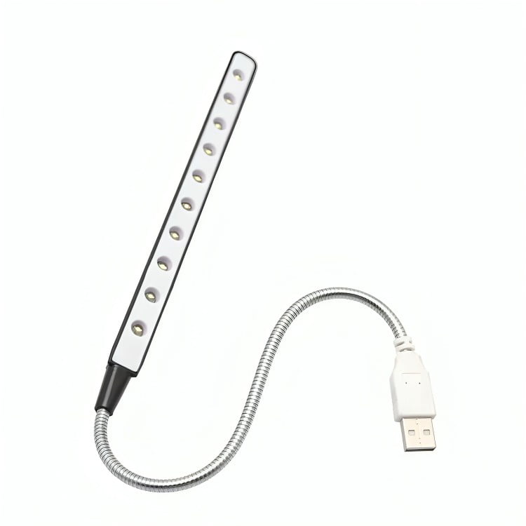 Genérico - Lampara Led Usb Linterna Flexible Notebook